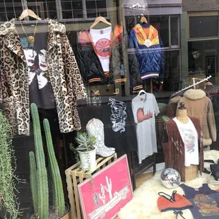 Classic Rock Couture shop window.