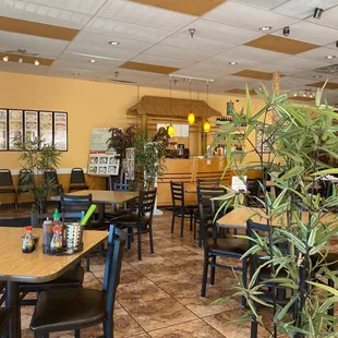 the interior of a restaurant