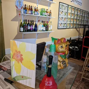 Booze by the payment area