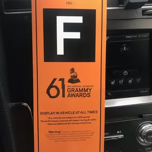 GRAMMY AWARDS PASS