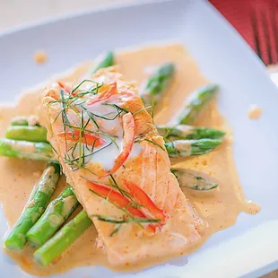 grilled fish, food