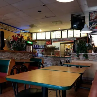 the interior of the restaurant