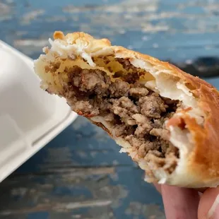 Beef Empanada (local ground beef, green onions)