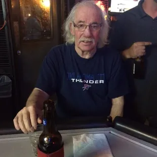 Wild Bill is a staple customer at our bar! Come in and hear a couple stories : )