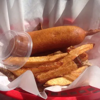 Jr. Hot Dog With Fries