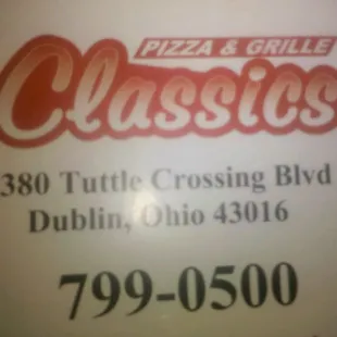  close up of the sign
