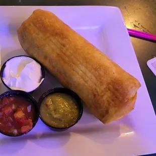 Beef chimichanga Wed night special!