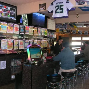 Bar with two 50&quot; TVs