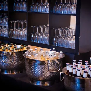 The classy and elegant bar set-up.