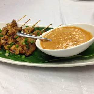 The chicken satay skewers at our tasting with Classique.  Delicious!