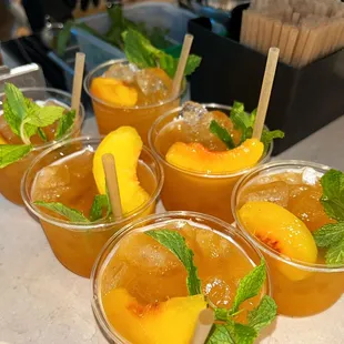 Cactus Smash Signature Cocktail! Featuring peach and mint!