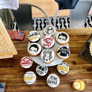 Schitt's Creek custom cupcakes