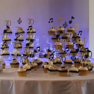 70th Birthday Party Classy Girl Cupcakes...the best!