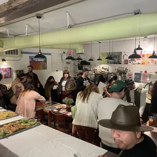 "Lunar Love Language". Art exhibit opening