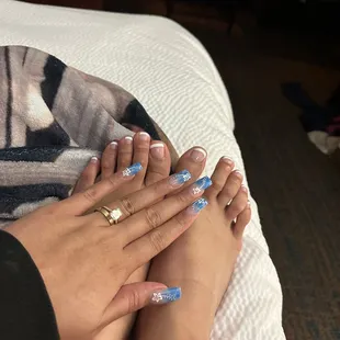 Toes done by Jason &amp; Nails done by Sunny