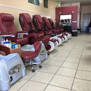 Nice new pedicure chairs