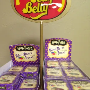 a display of jelly belly