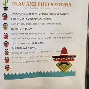Menu 1