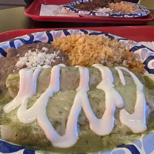 Enchiladas Suiza Plate