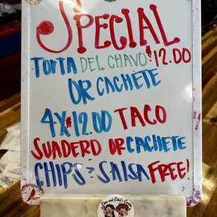1 year anniversary specials