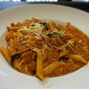 Salmon in arrabiata sauce