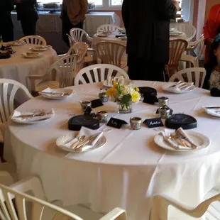 a table set for a tea party