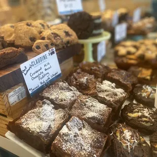 a variety of baked goods