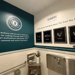 The bathroom is so cute!