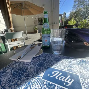 Outdoor sitting was cute and perfect for after my bike ride