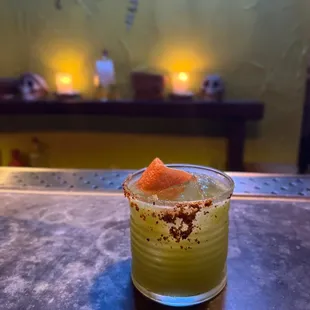 Cilantro honey margarita