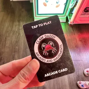 Card to load credits