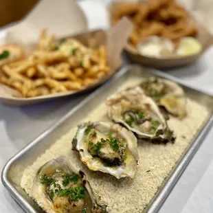 Grilled oysters, 10/10 could use more salt