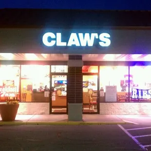 the front of a restaurant