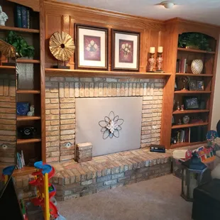 Traditional Fireplace Actual Before Photo