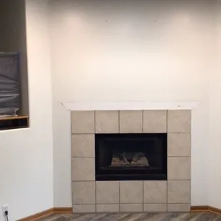 Fireplace before pic