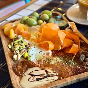 a plate of food on a table