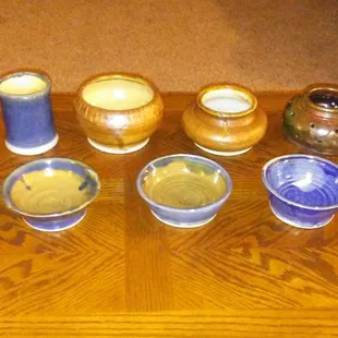 All of my pieces together.