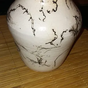 Horse  hair and feather raku