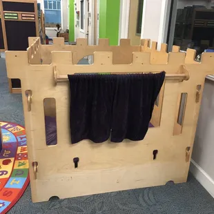 Theater for little puppet shows.