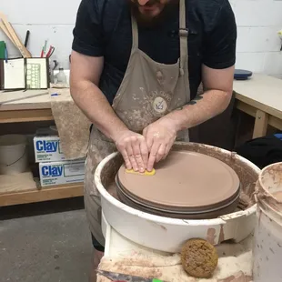 Potters hard at work!