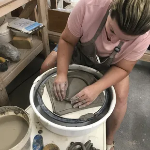 Potters hard at work!