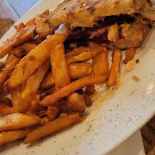 Vegetarian Reuben, so delicious!