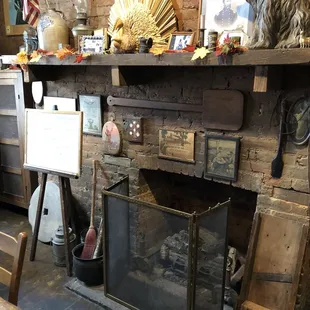 Interior fireplace