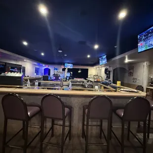 interior, sushi and sashimi