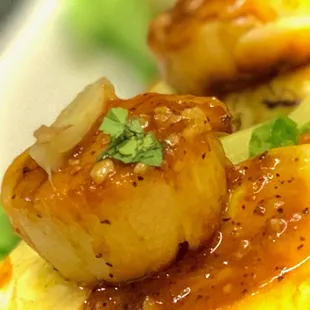 Seared Tamarind Scallops