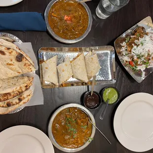 Goat Curry Garlic Naan Naan