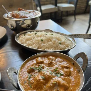 Chicken Makhani and Lamb Rogan Josh