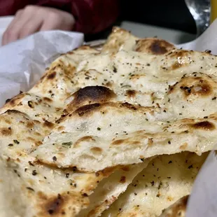 Garlic Basil Naan