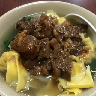 77. Beef Brisket Wonton Lo Mein