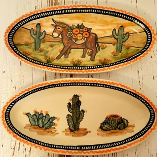 Donkey and cactus